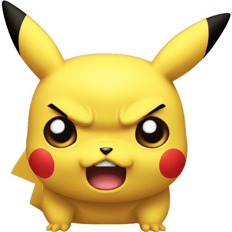 Pikachu angry emoji