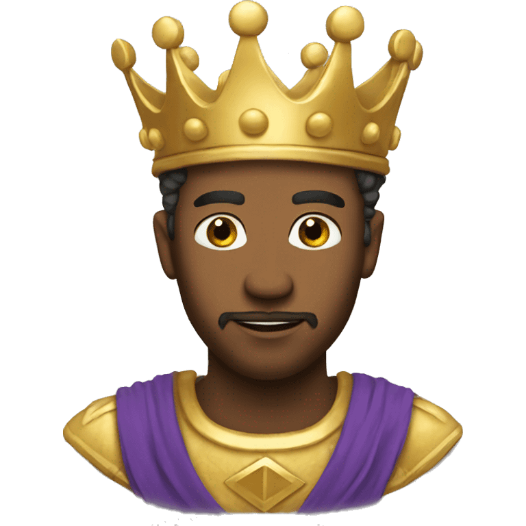 Man with gold crown on head emoji