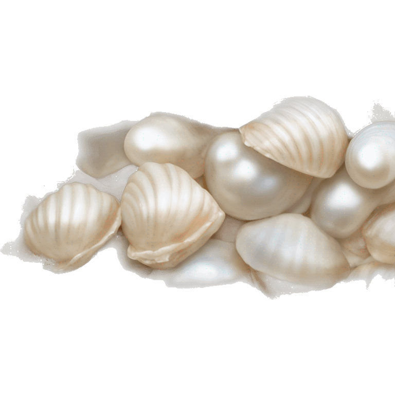 Pearl shell open emoji