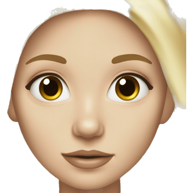 white girl blonde hair nose ring  emoji