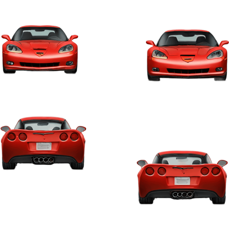 red c6 2006 corvette emoji