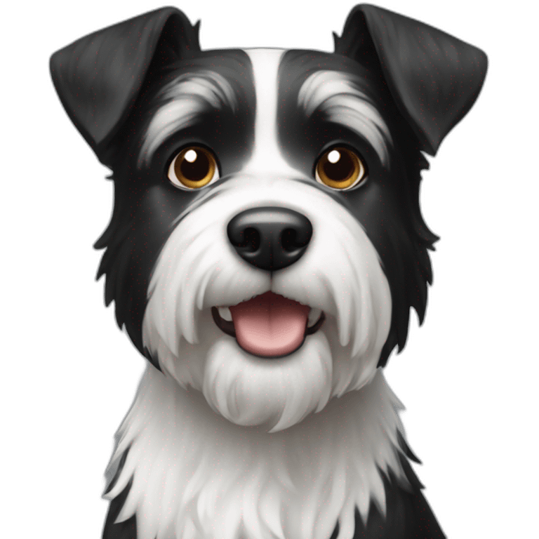 black and white terrier emoji