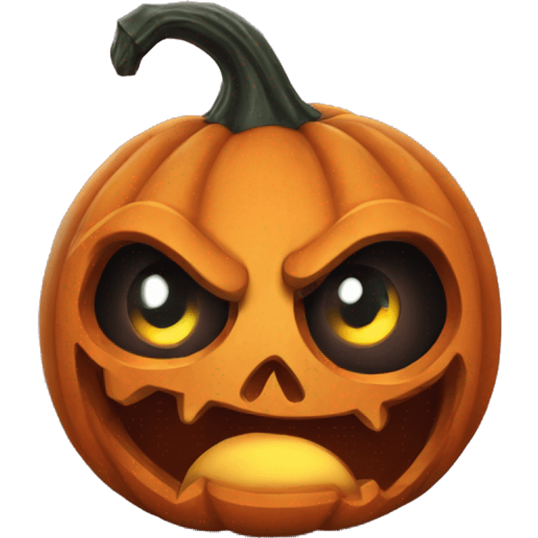 scared halloween pumpkin emoji