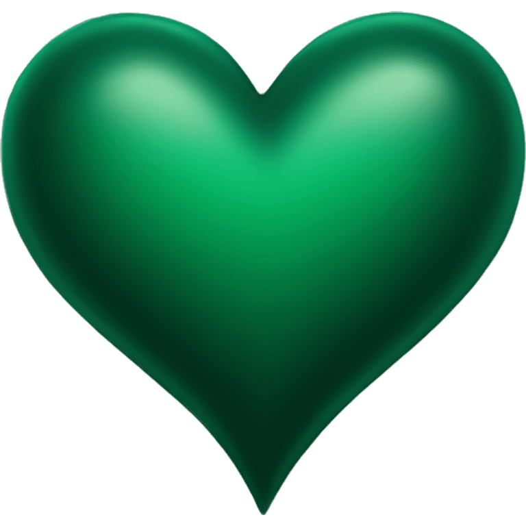 Dark green heart emoji