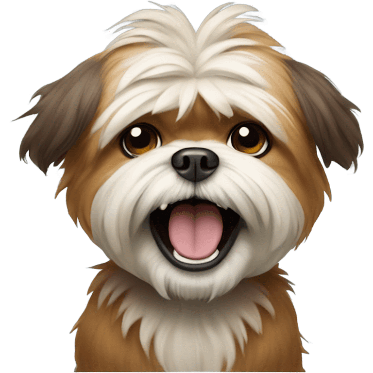  Ewok shitzu dog   laughing  emoji