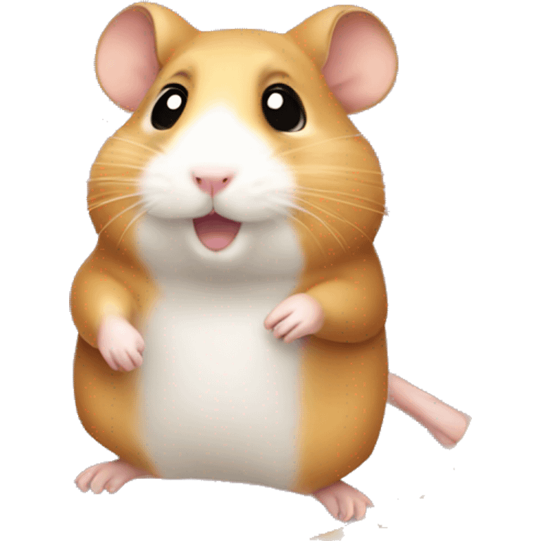 Hamster with a hoolahoop emoji