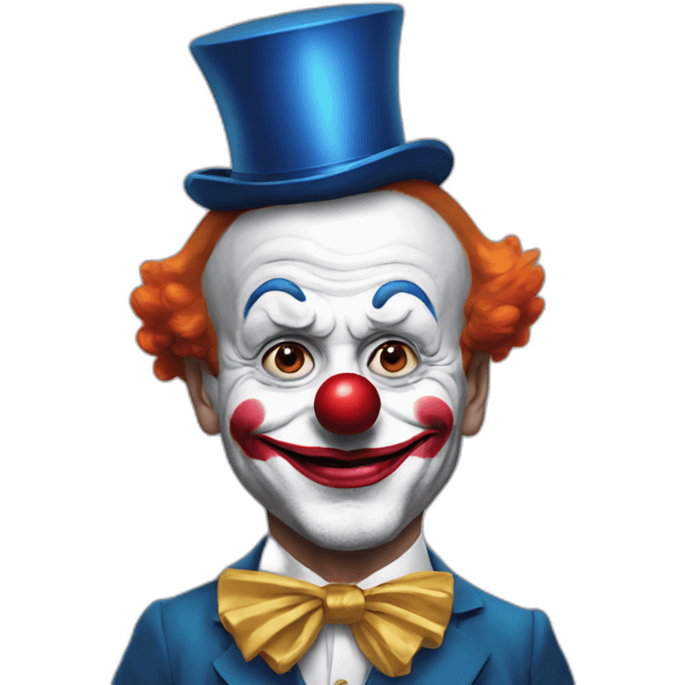 Emmanuel Macron as clown emoji