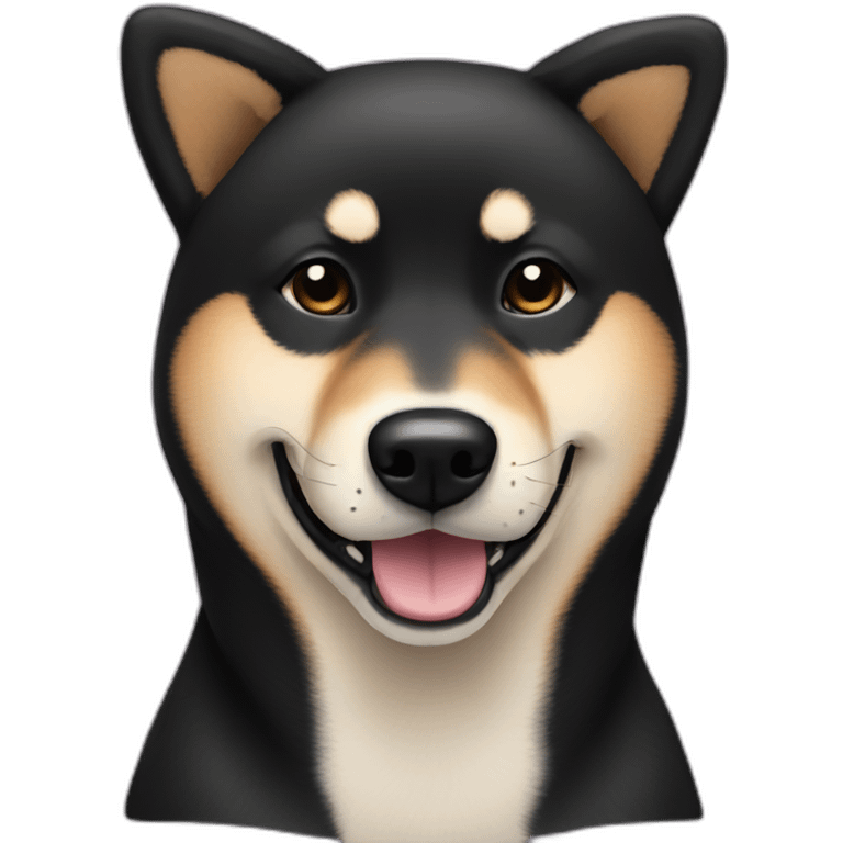 Black Shiba inu emoji