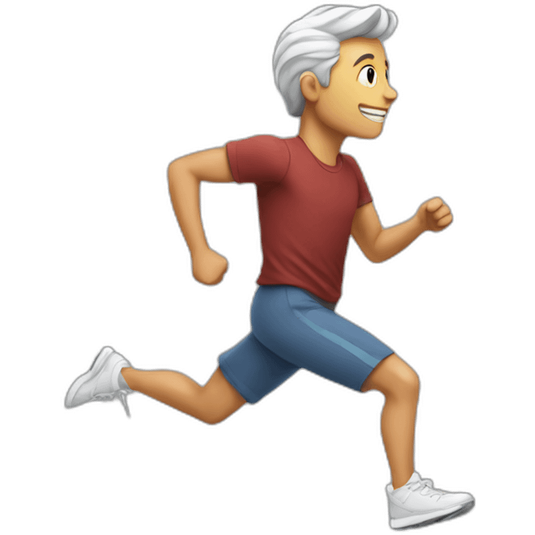 man running in the square emoji