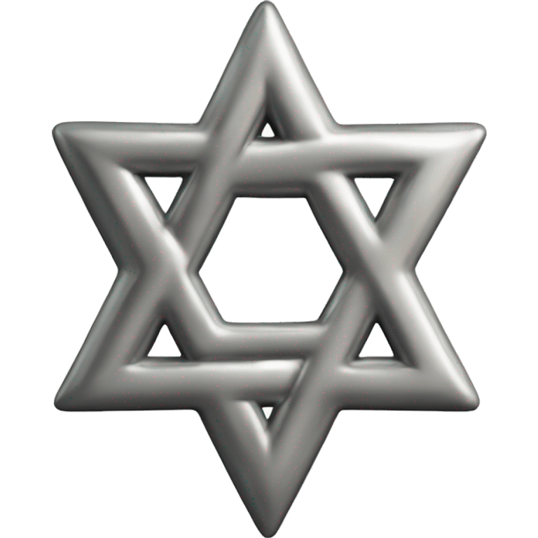 Silver Star of David  emoji