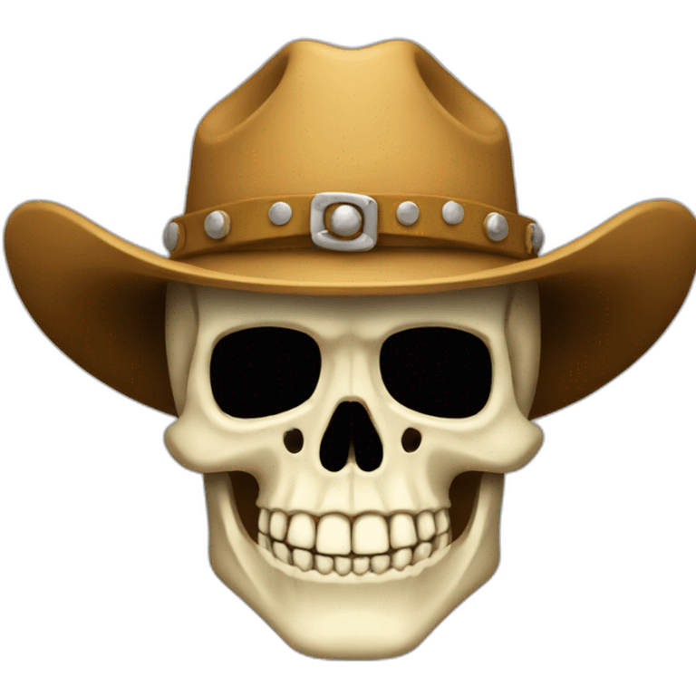 Skull cowboy emoji