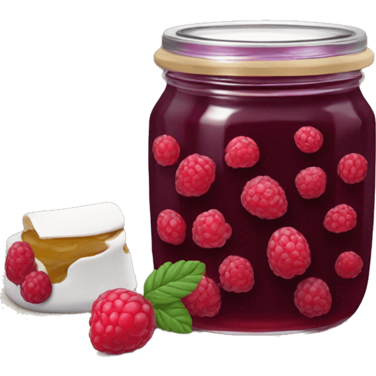 Confiture framboise emoji