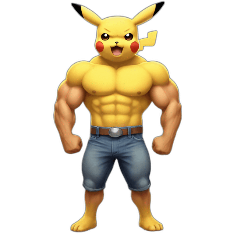 Big strong muscles Pikachu emoji