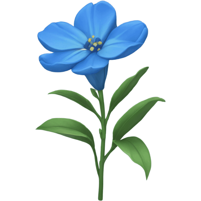 flor azul emoji