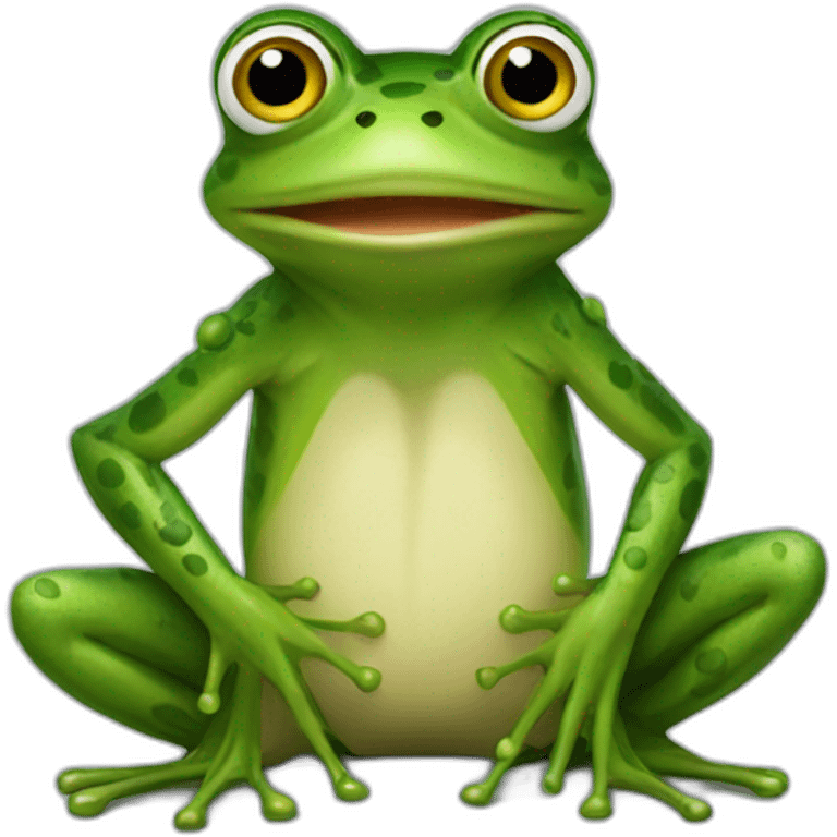 frog doing flamengo emoji