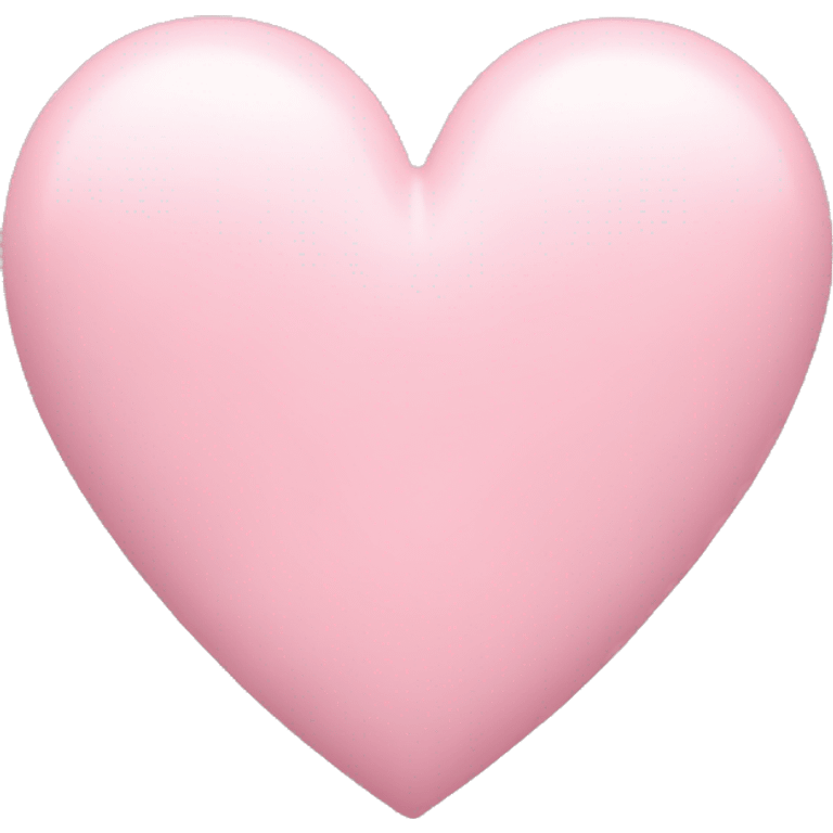 Pastel pink heart emoji