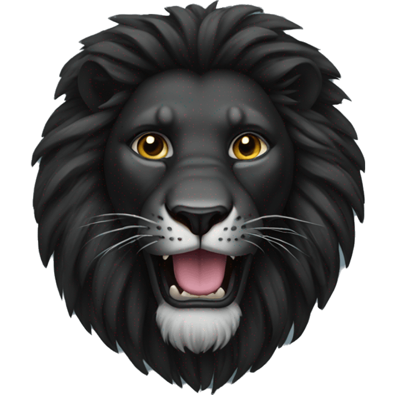 Black lion emoji