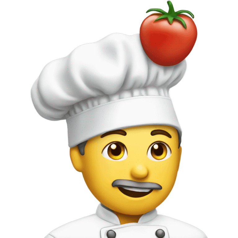 Chefs kiss with chef hat emoji