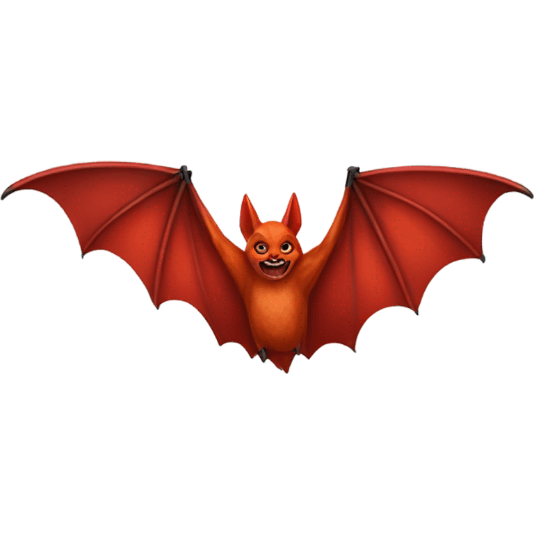 Red bat emoji