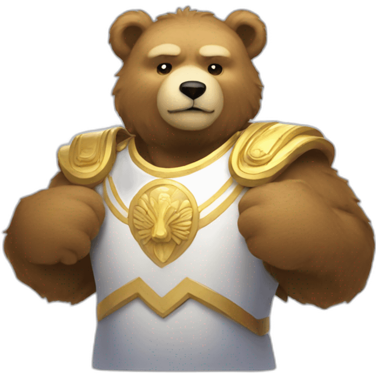 Heavenly Bear of power at the club emoji