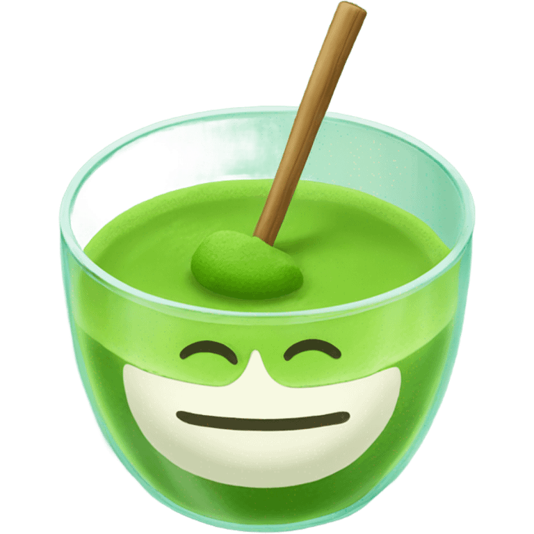 matcha in a glass cup emoji