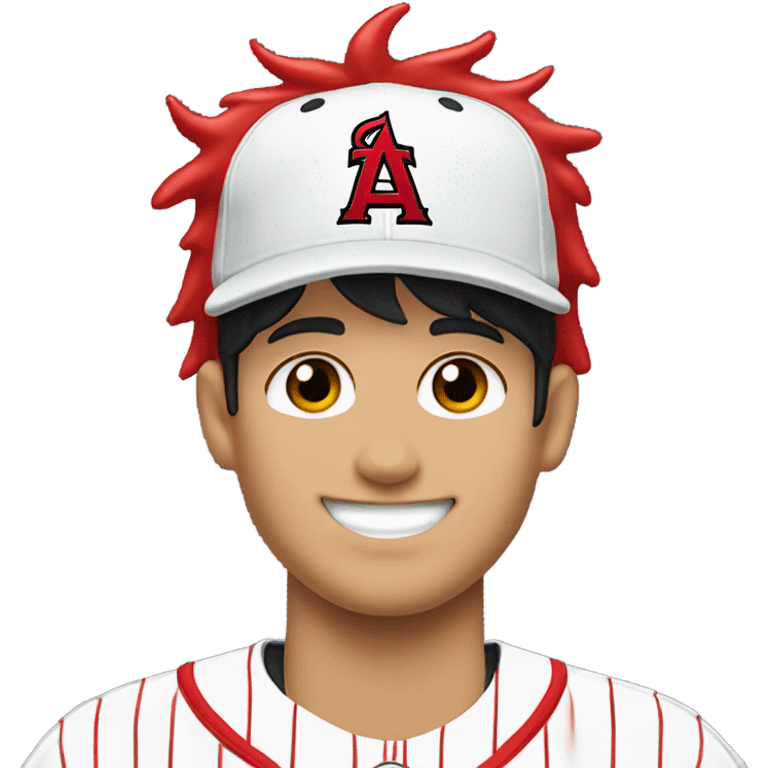 Shohei Ohtani with devil horns emoji