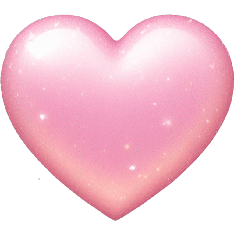 light pink heart with sparkles emoji