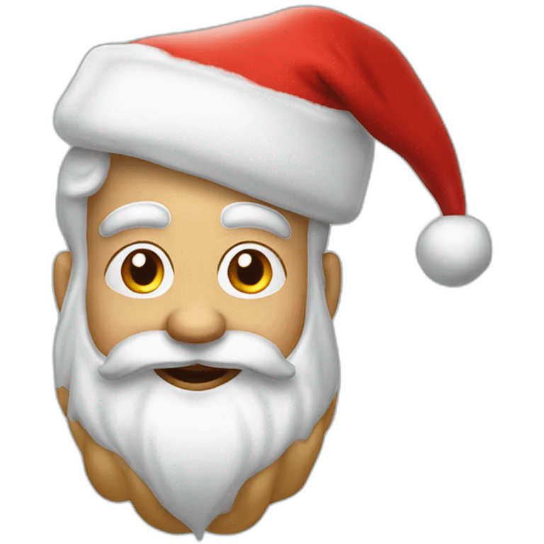 funny santa claus emoji