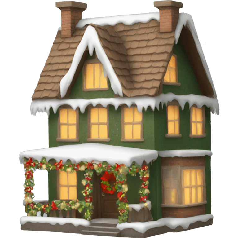 Christmas house emoji