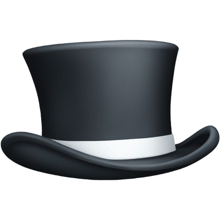 Tophat with white line emoji