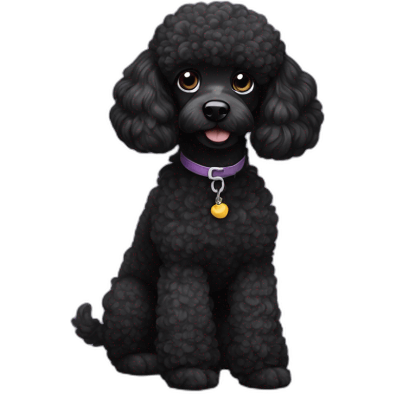 Black poodle emoji