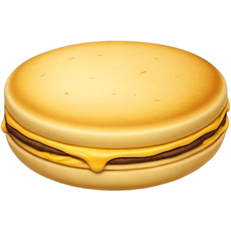 Colombian Arepa Cinematic Realistic Colombian Arepa Dish Emoji, depicted as a single, golden arepa with a crisp exterior and soft interior, rendered with lifelike textures and warm, inviting lighting. emoji