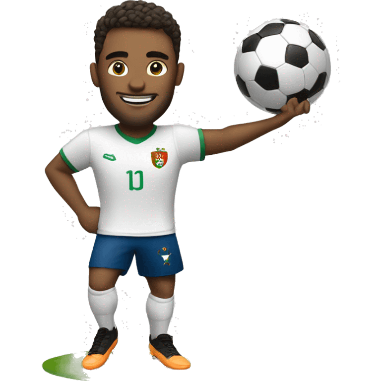 A handsome soccer player in Portugal emoji