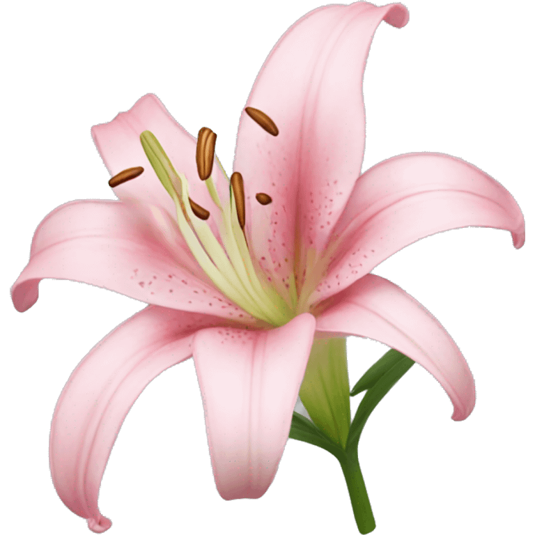 light pink lilium emoji