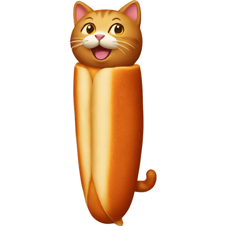 cat in a sausage suit emoji