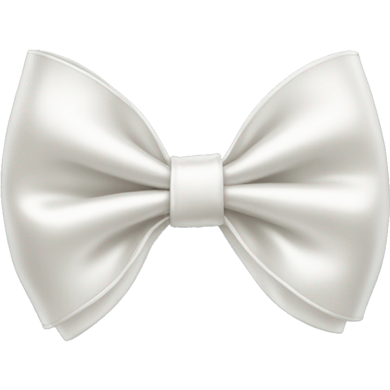 white satin bow emoji