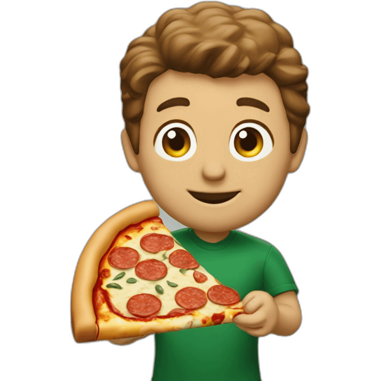 papa johns eating pizza emoji