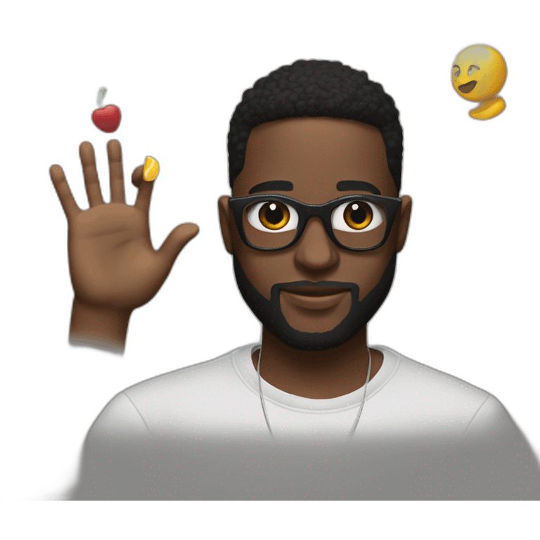 damso the rapper making🖖 emoji