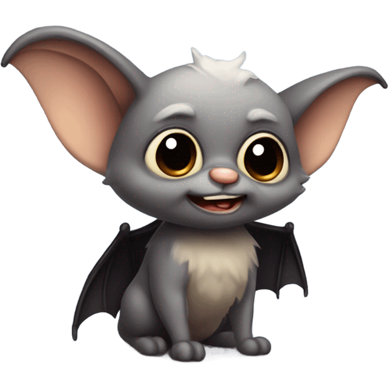 Cute old bat emoji