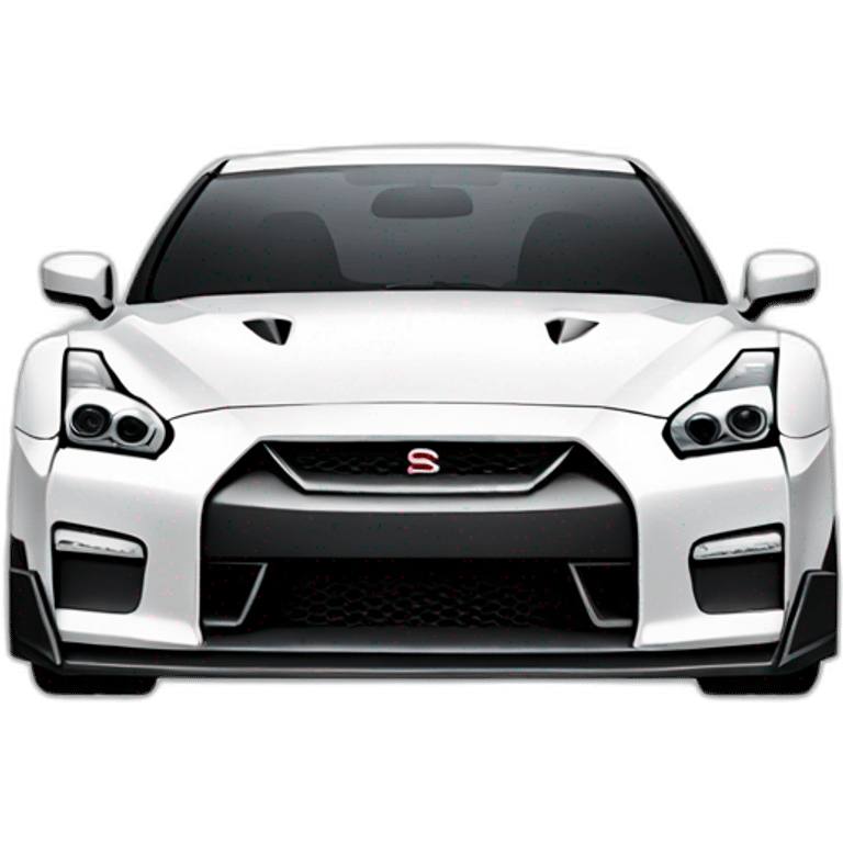 Nissan GTR de face emoji