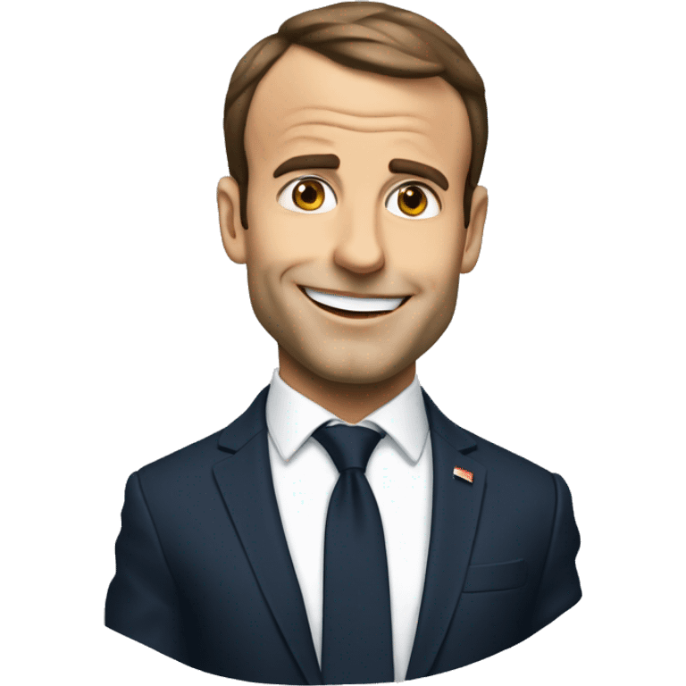 macron qui fais coucou emoji