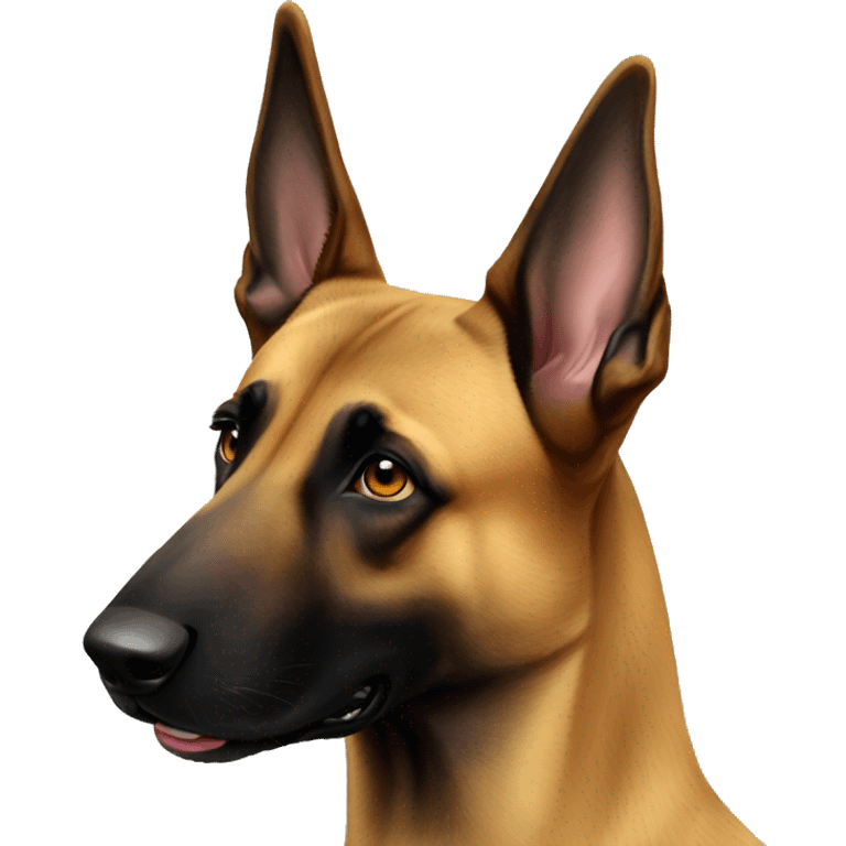 belgian malinois with sungalasses emoji