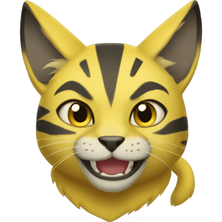 Yellow lombax-Zeraora-cat emoji