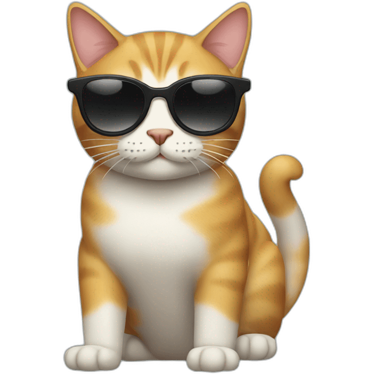 Cat with sunglasses emoji