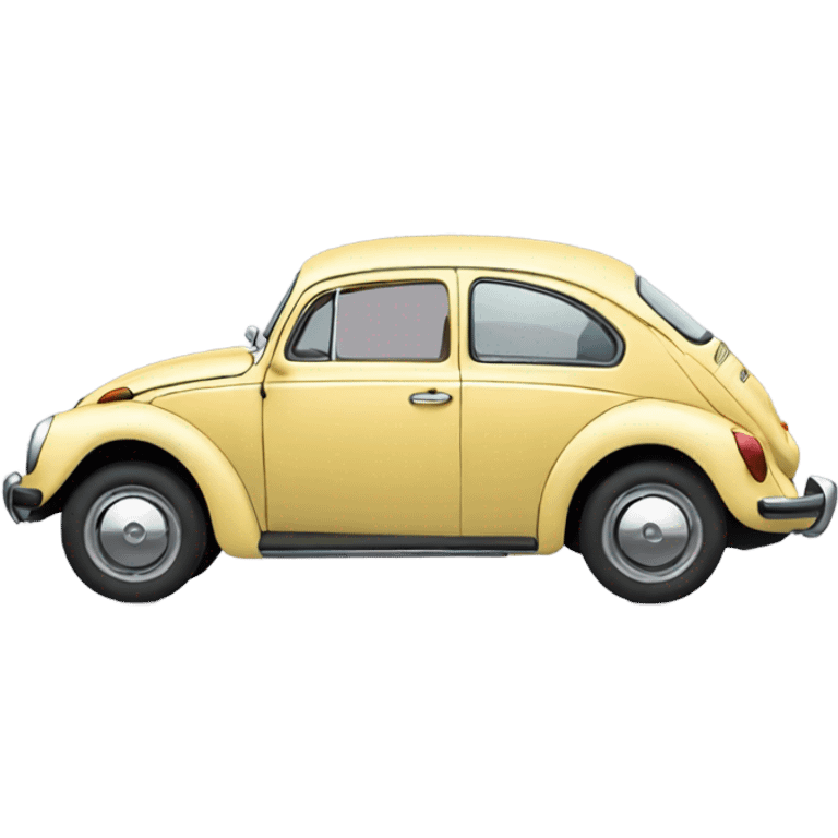 Light Yellow Volkswagen beatle  emoji