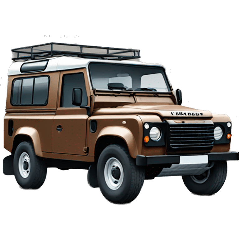 Brown Land Rover defender emoji