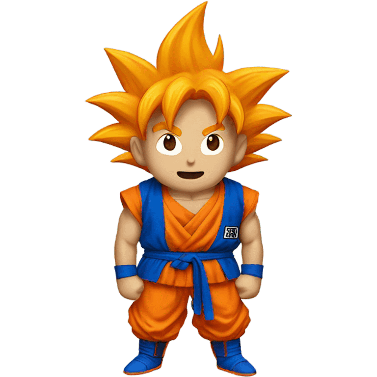 Goku with blue face emoji