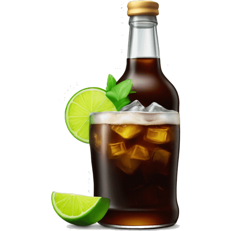 Rum and coke with lime  emoji