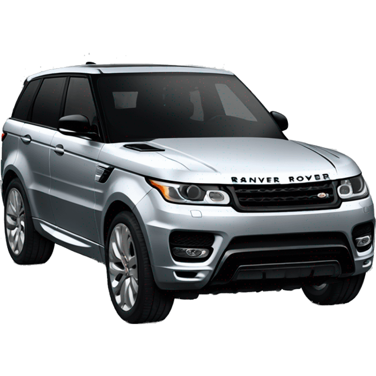 silver range rover sport side view emoji