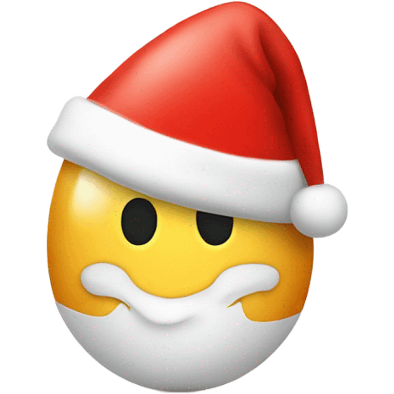 Egg in Santa’s hat emoji